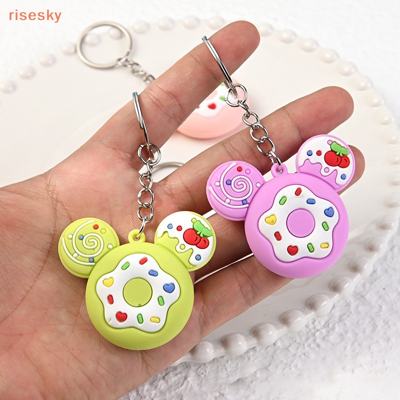 Móc Khóa Hình Bánh Donut Ngọt Ngào Sáng Tạo Cho Giáng Sinh / Năm Mới