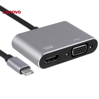 Lenovo Cáp Chuyển Đổi USB 3.1 Type C Sang VGA HDMI-compatible 4K