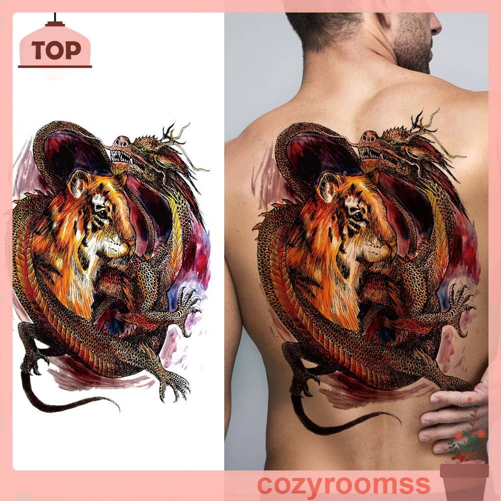 Hình Xăm Dán Tạm Thời Chống Thấm Nước Họa Tiết Động Vật Độc Đáo