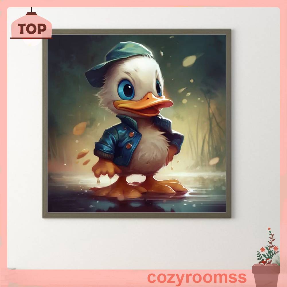 Tranh Đính Đá Kim Cương Toàn Bộ 5D DIY Hình Vẽ Vịt Donald