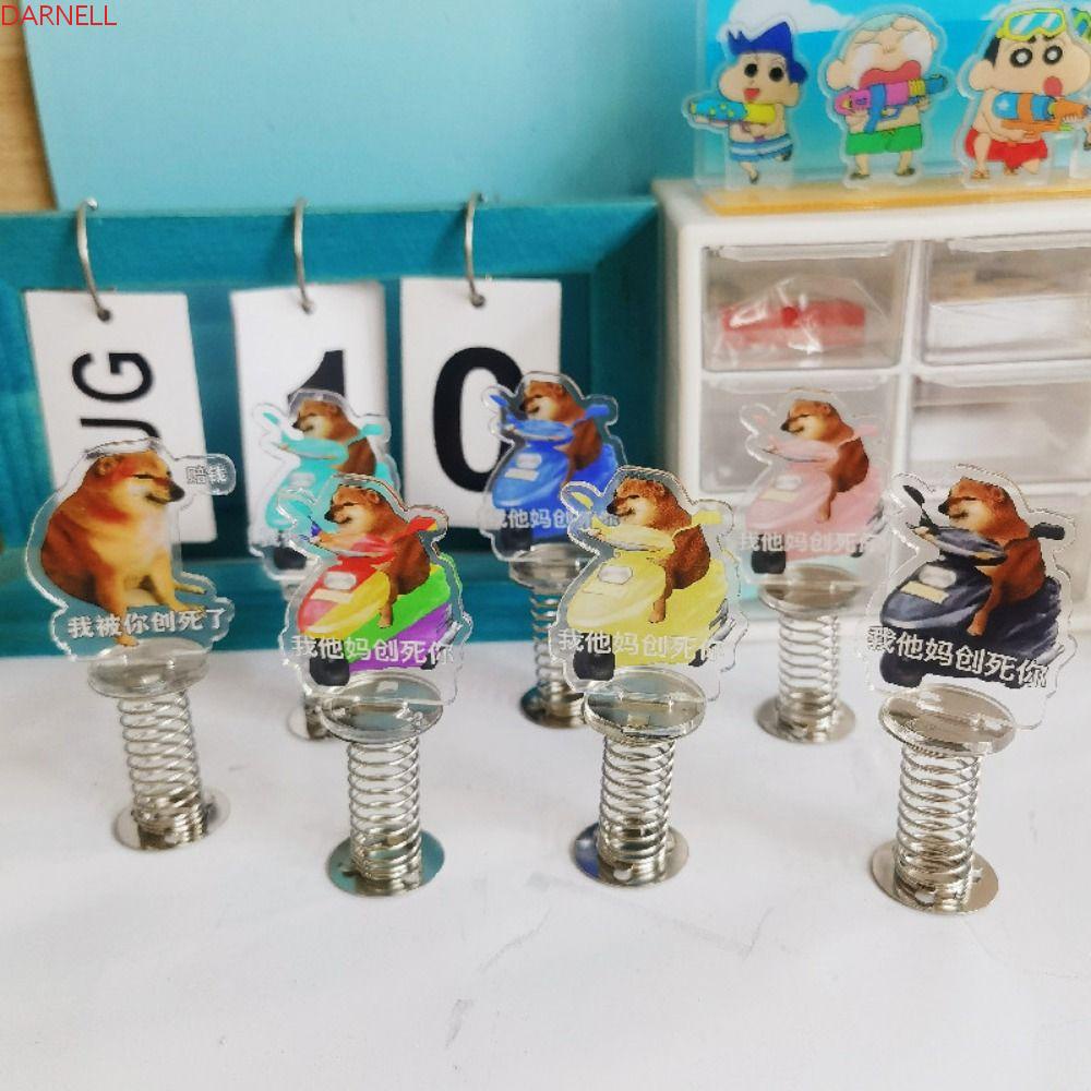 DARNELL Đồ Chơi Chú Chó Lắc Đầu Bằng Acrylic Dễ Thương Trang Trí Xe Hơi