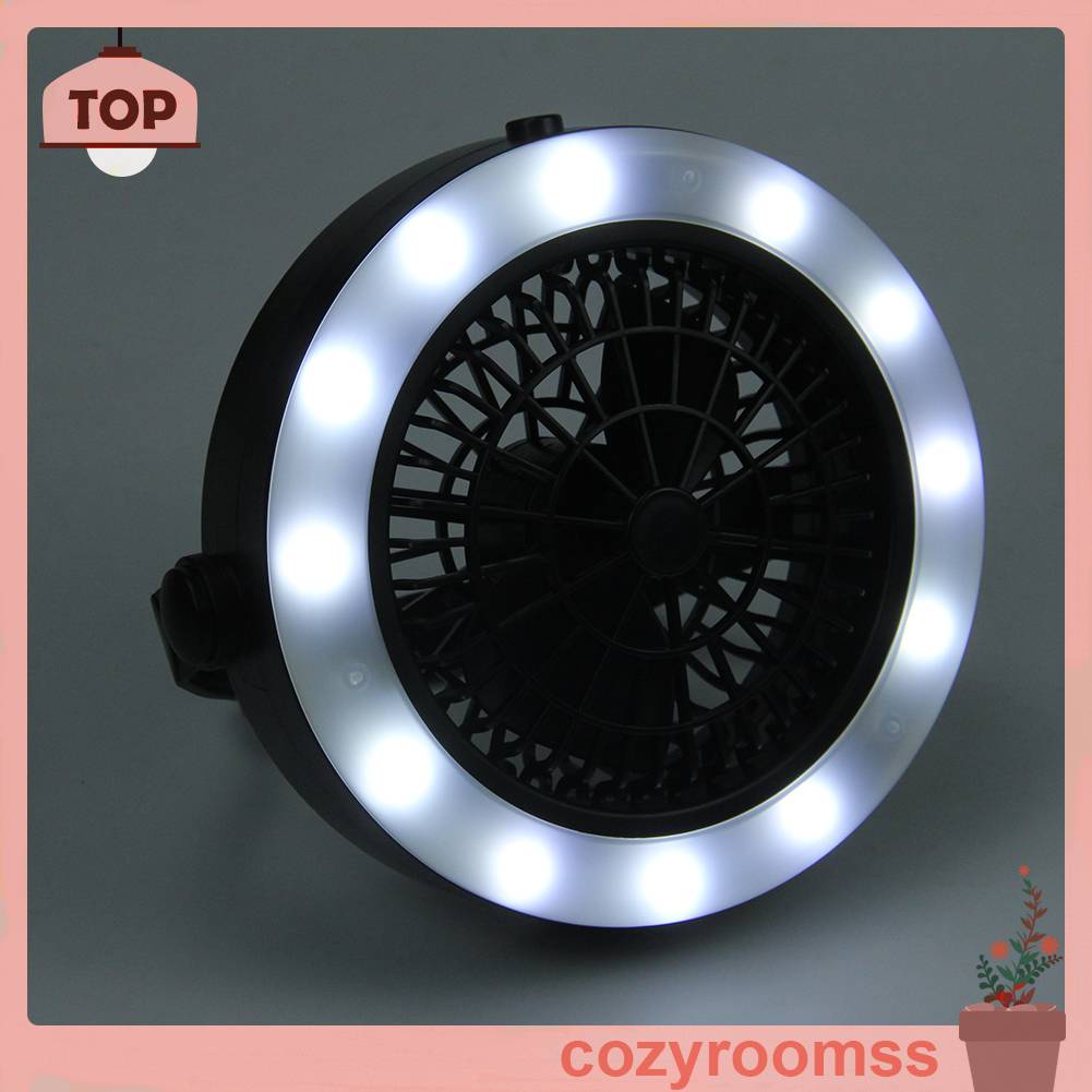 Quạt Treo Tích Hợp Đèn LED 3 Trong 1 Tiện Dụng Khi Đi Cắm Trại