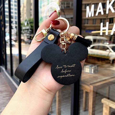 High-End Car Key Ring Pendant Female Ins Online Influencer Cute Mickey Key Chain Girlfriends Valentine's Day Birthday Gift DQ48