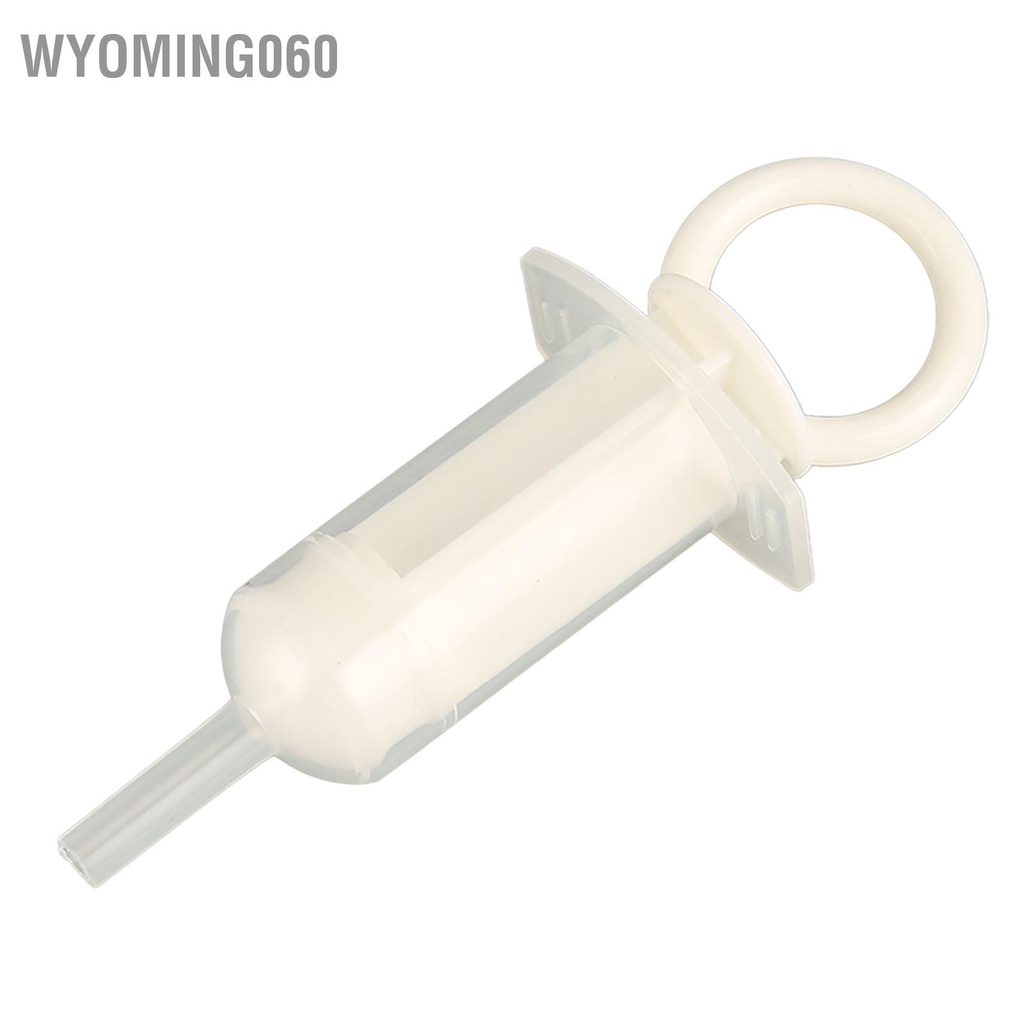 Wyoming060 Cho Thú Cưng Ống Tiêm Đầu Mềm Nhỏ Di Động Silicone Ăn Chất Lỏng Bộ Điều Dưỡng Chó Con Mèo