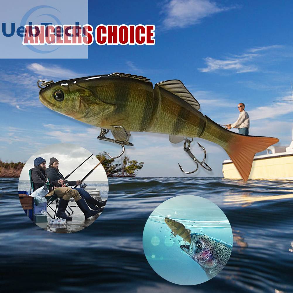 Mồi Câu Cá Giả Cứng 3 Đoạn 15cm 50g Nhiều Khớp Nối