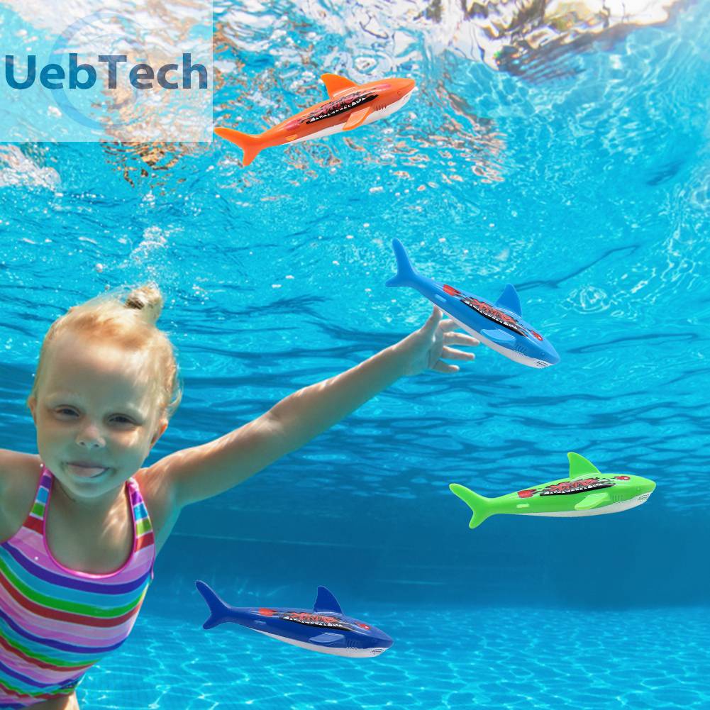 Set 4 Cá Mập Đồ Chơi Dưới Nước Cho Bé