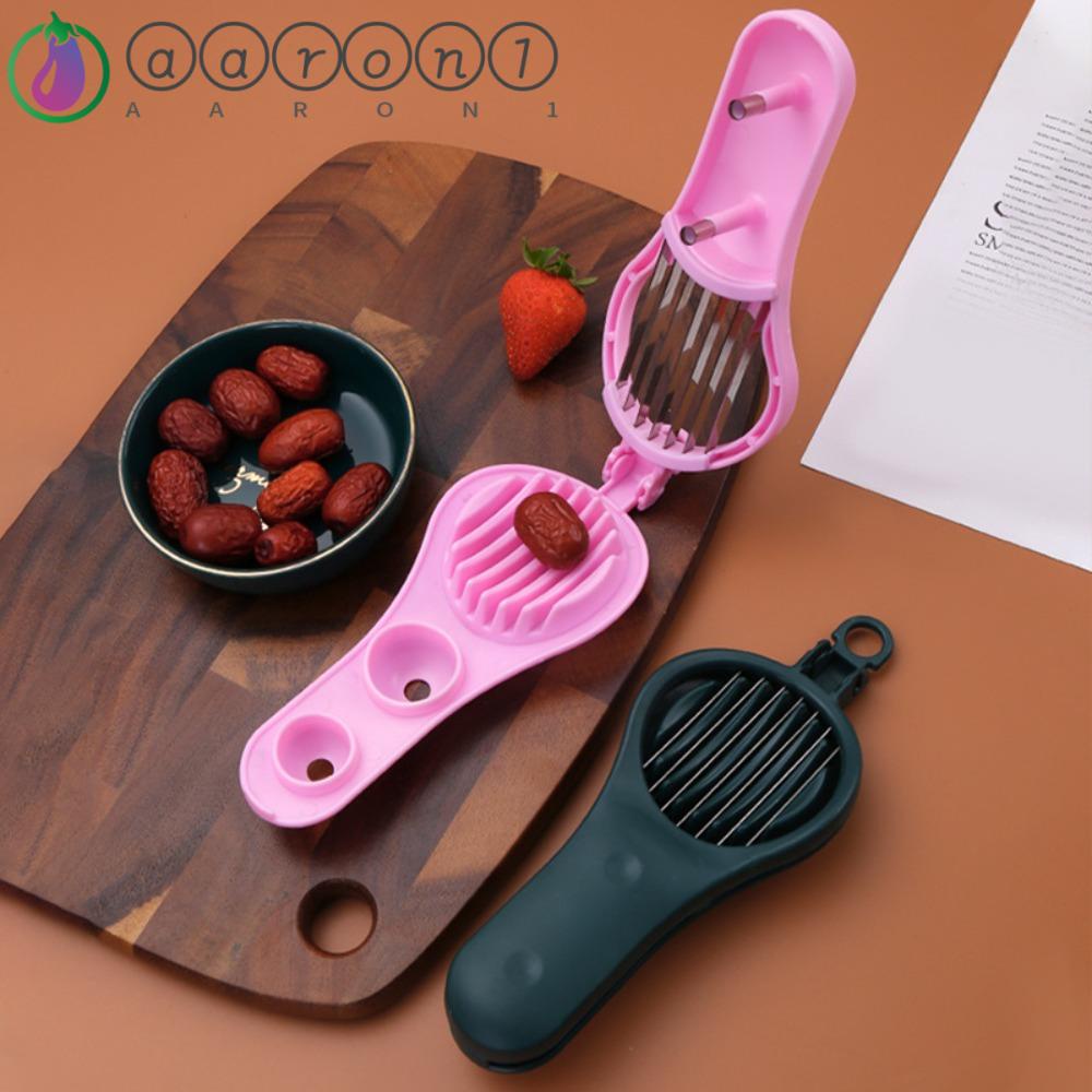 Dụng Cụ Cắt Dâu Tây 2 Trong 1 Bằng Thép Không Gỉ