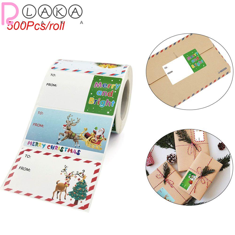 LAKAMIER 500 Miếng Dán Chữ Thank You Dùng Trang Trí Giáng Sinh