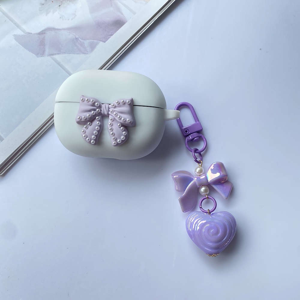 Vỏ Bảo Vệ Hộp Sạc Tai Nghe Sony LinkBuds S WF-LS900N Bằng Silicon Họa Tiết Hoạt Hình Dễ Thương Kèm Móc Khóa Tiện