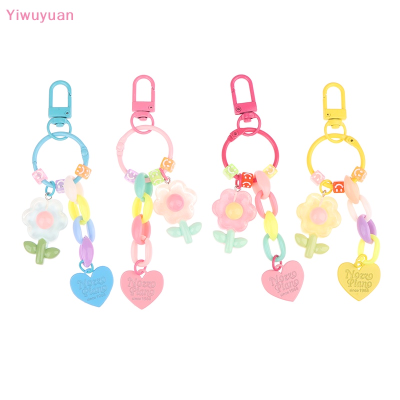 < Yiwuyuan > Móc Khóa Hình Hoa Tulip Dễ Thương Trang Trí Ba Lô / Ô Tô / Túi Xách Mới