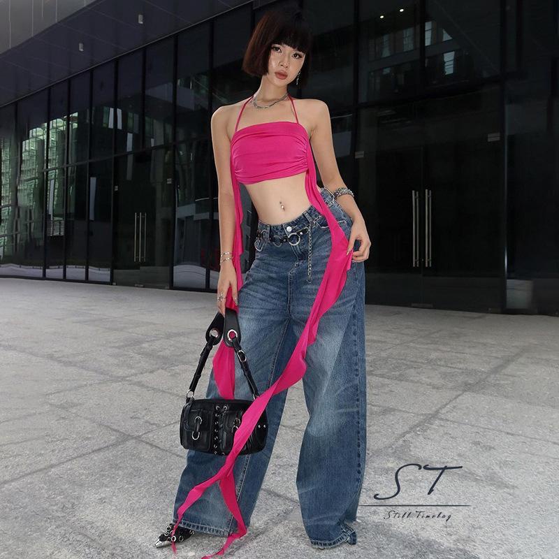 Áo Không Tay Phối Bèo Hở Lưng Thời Trang Mùa Hè CY03 Dành Cho Nữ