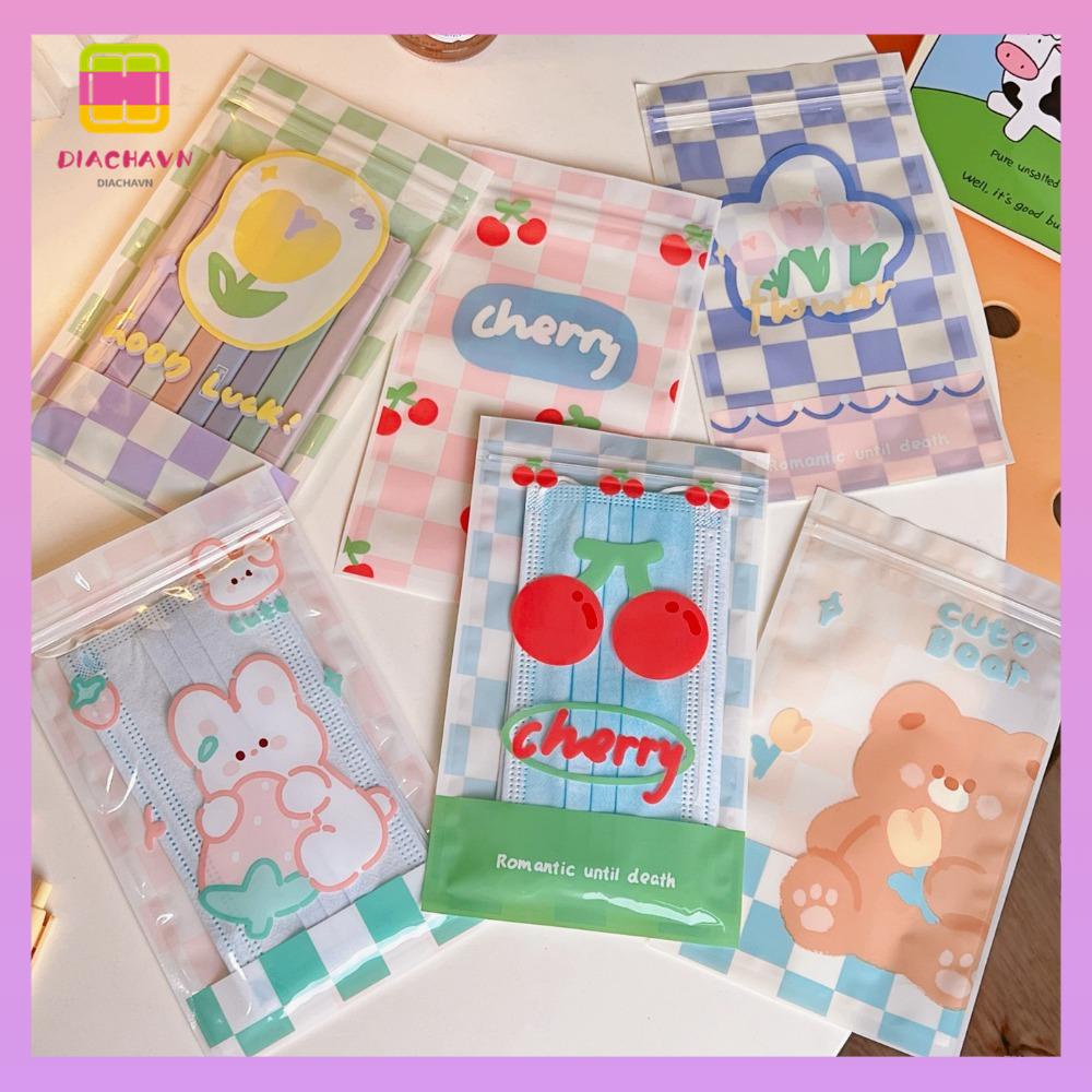 DIACHAVN Túi Đựng Thực Phẩm Tự Dính Chống Thấm Nước Nhỏ Gọn