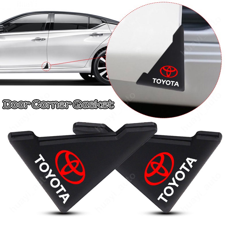 TOYOTA Bộ 2 / 4 Miếng Silicone Bảo Vệ Góc Cửa Xe Hơi Chống Va Chạm Cho Hilux Innova Corolla Rush Calya Yaris Vios