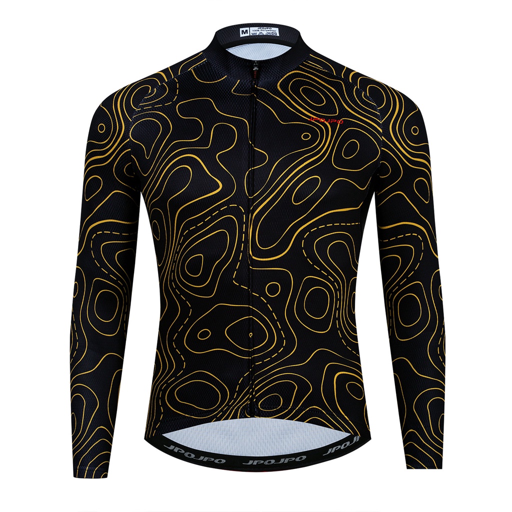 Áo Đua Xe Đạp Leo Núi Tay Dài Thời Trang Xuân Thu 2023 Cho Nam Đen