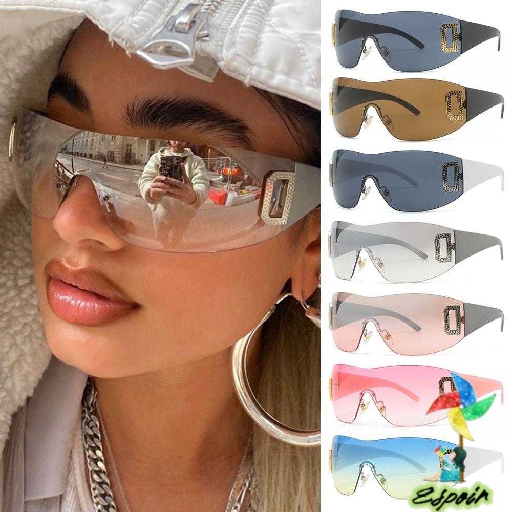 ESPO Kính Mát Thể Thao Không Gọng Y2K Cho Nữ