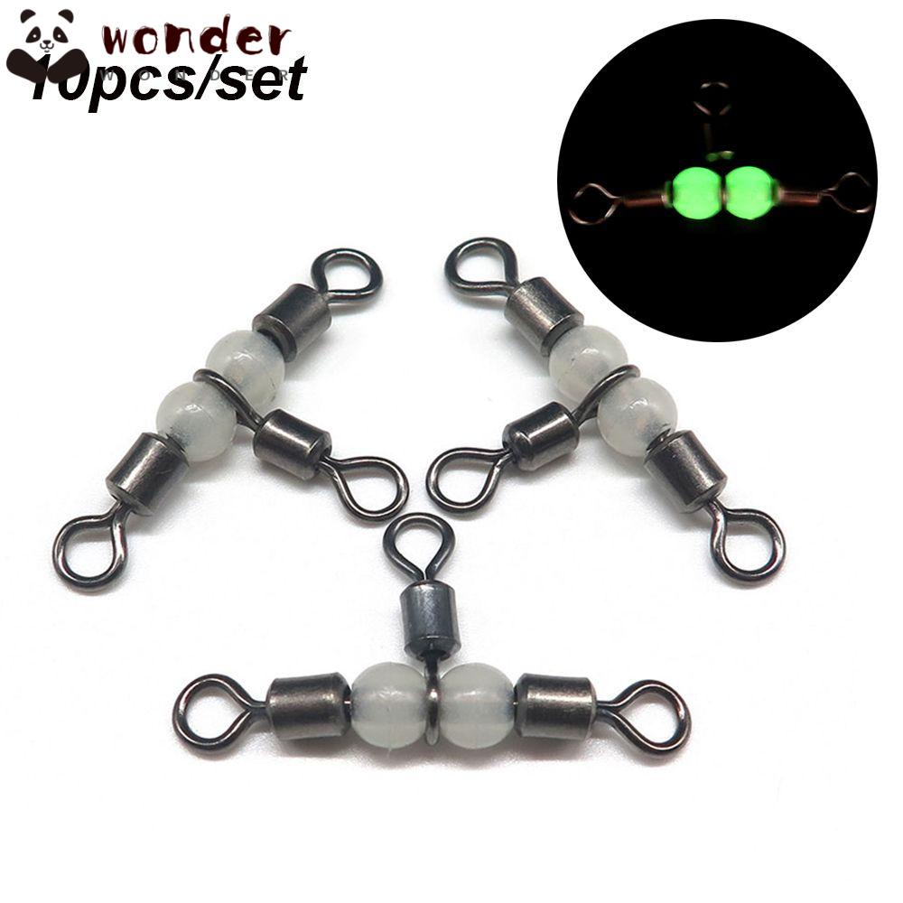 WONDER Set 10 Vòng Nối Dây Câu Cá Bằng Đồng Thau Phát Quang