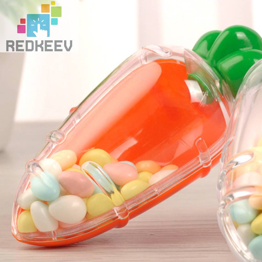 Bộ 10 Hộp Quà Đựng Kẹo Hình Củ Cà Rốt Dùng Cho Lễ Phục Sinh