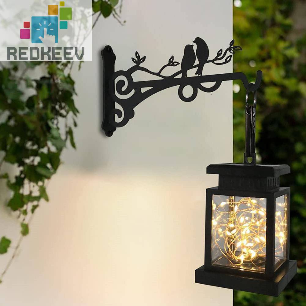 Móc Treo Chậu Cây Gắn Tường Bằng Kim Loại Họa Tiết Chú Chim Phong Cách Mộc Mạc