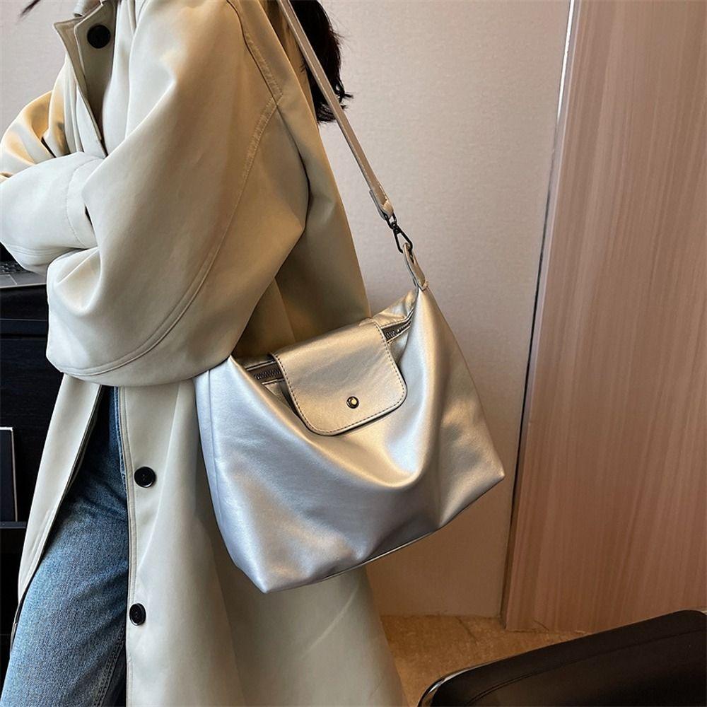 MIQUEL Túi Đeo Chéo Da PU Sức Chứa Lớn Có Thể Điều Chỉnh Phong Cách Đường Phố Thời Trang