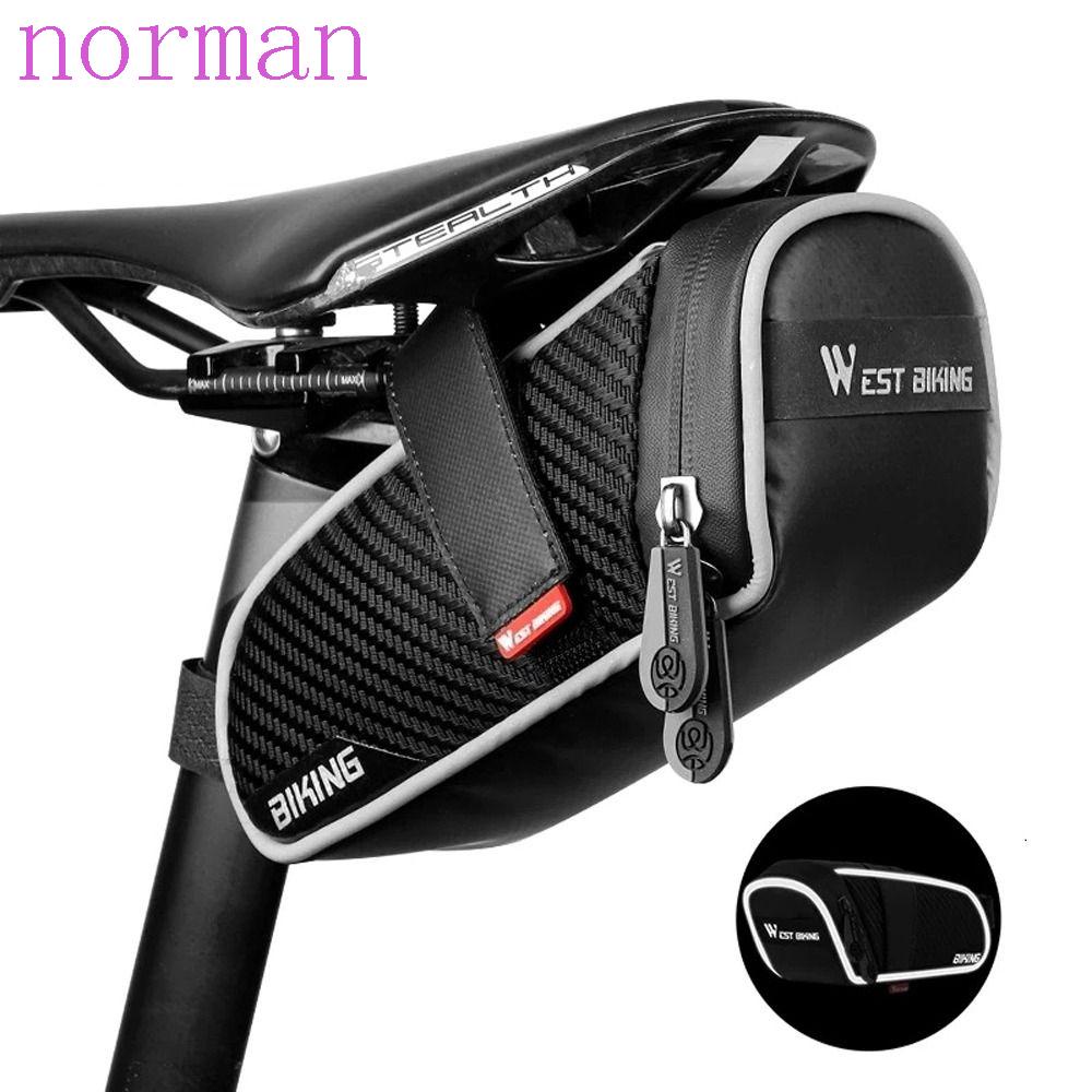NORMAN Túi Đựng Đồ Gắn Yên Sau Xe Đạp Phản Quang Tiện Dụng