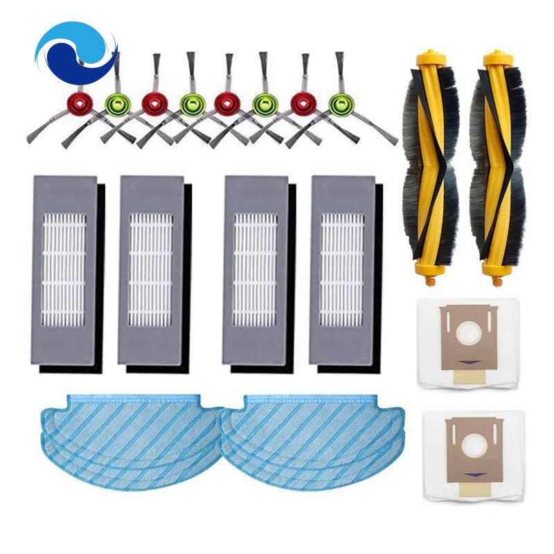Bộ Cọ Chính / Chổi Bên / Tấm Lọc HEPA Thay Thế Cho Máy Hút Bụi Ecovacs T8 T9 T9PRO