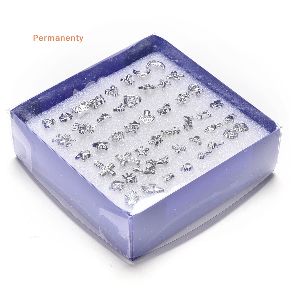 Set 24 Đôi Bông Tai Nhựa Mạ Bạc Thời Trang Bán Sỉ