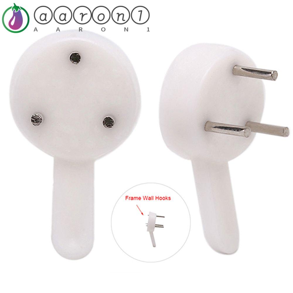 AARON1 Móc Treo Khung Ảnh Chữ Thập Màu Trắng Vô Hình Dễ Sử Dụng