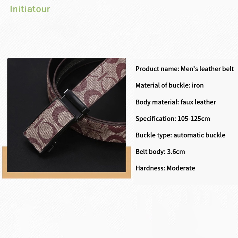 Thắt Lưng Màu Đen Khóa Kim Loại Tự Động Thời Trang Công Sở Cho Nam