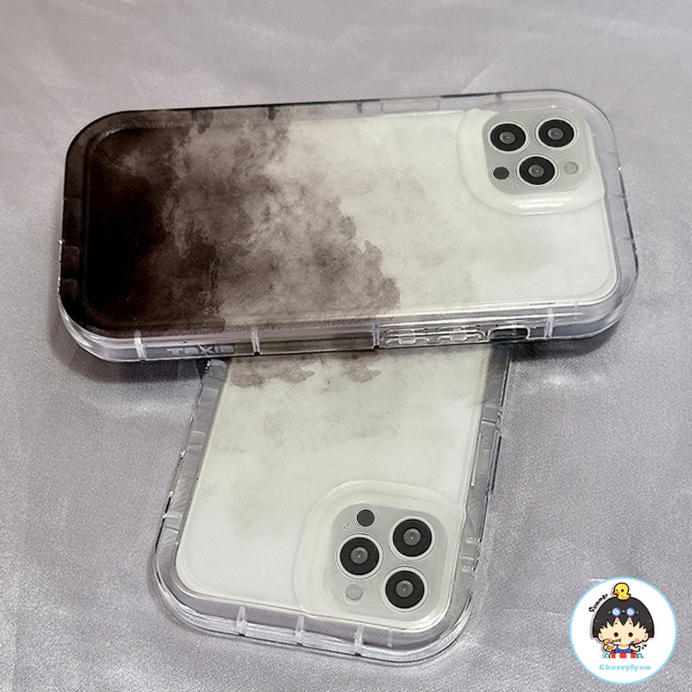 Ốp Điện Thoại TPU Mềm Dày Chống Sốc Họa Tiết Phong Cảnh Cho IPhone 11 12 13 14 Pro Max