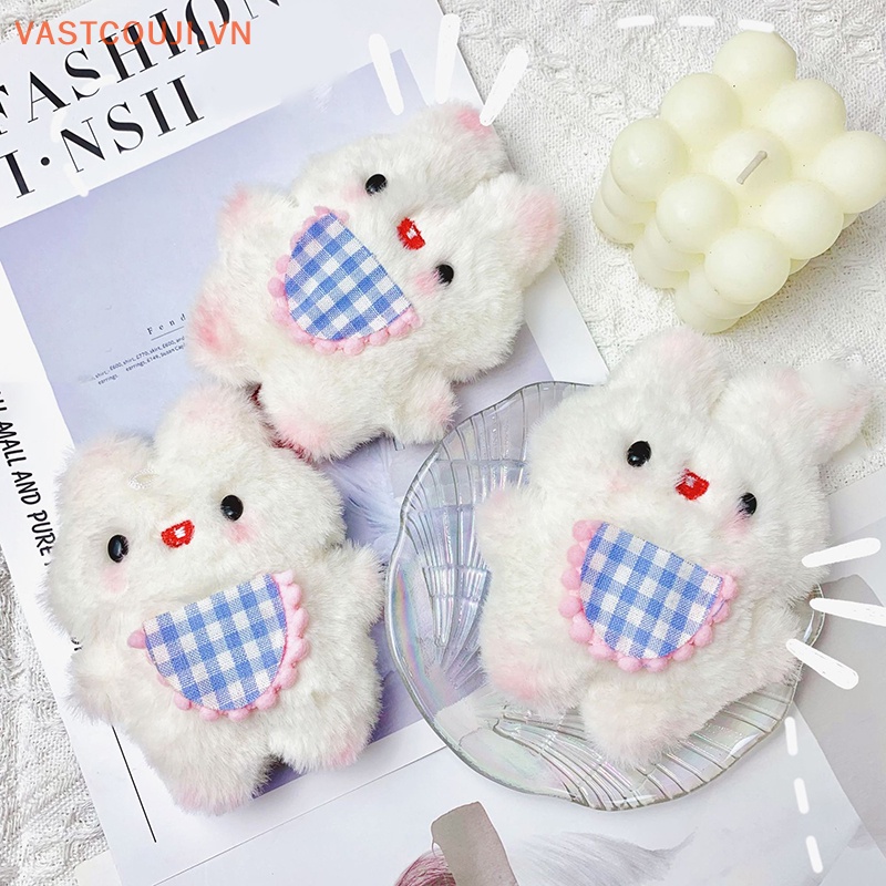 Móc Khóa Hình Thỏ Nhồi Bông Đáng Yêu DIY