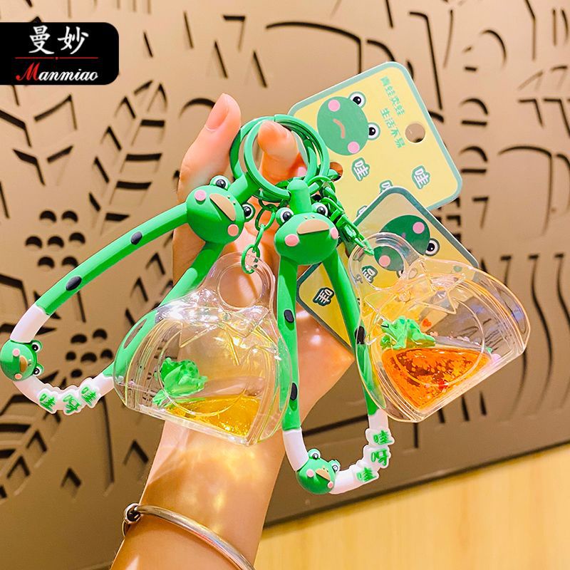 Móc Khóa Hình Chú Ếch Hoạt Hình Nổi Sáng Tạo