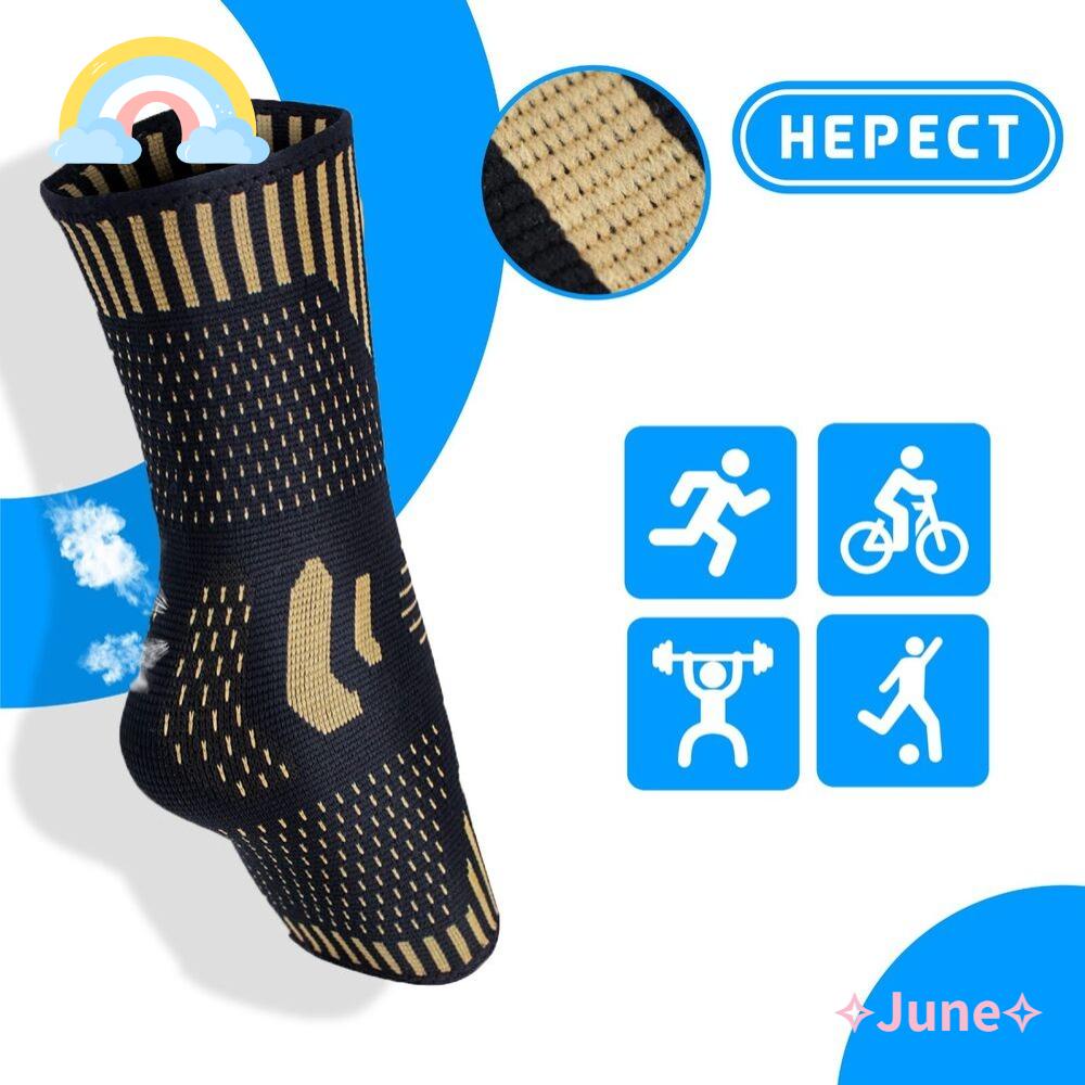 JUNE Đai Quấn Bảo Vệ Mắt Cá Chân Bằng Đồng Co Giãn Mềm Mại Tiện Dụng Cho Người Chơi Thể Thao