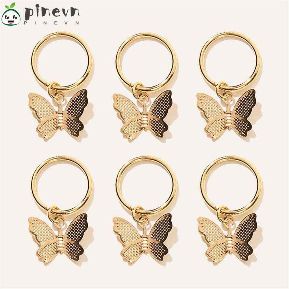 PINEVN Bộ 6 Kẹp Tóc Hình Bướm Thời Trang