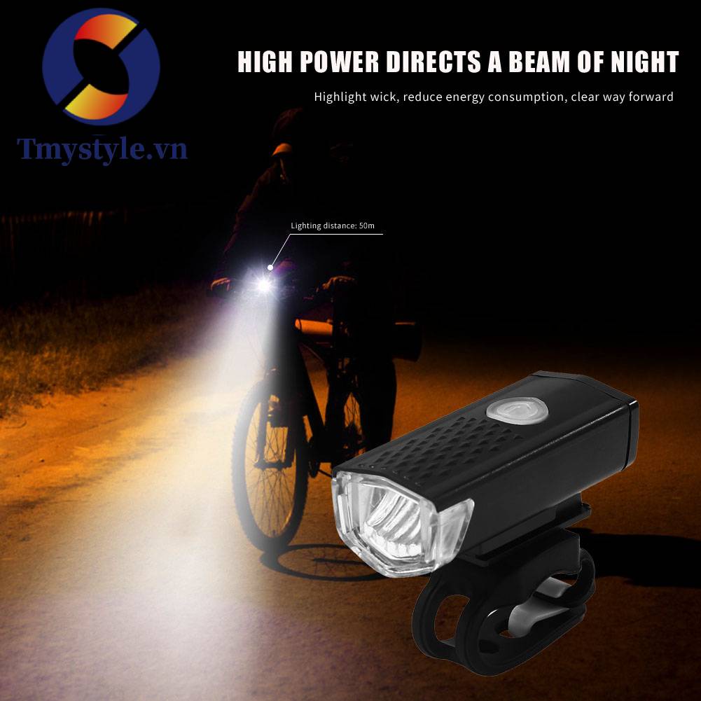 Đèn Pha LED Sạc USB Cho Xe Đạp