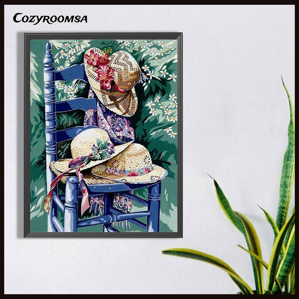 Tranh Đính Đá Kim Cương Toàn Bộ 5D DIY Hình Vẽ Nón