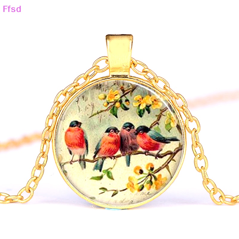 {Ffsd} Vòng cổ Mặt Kính Tròn Cổ Điển Cho Nữ Bán Chạy