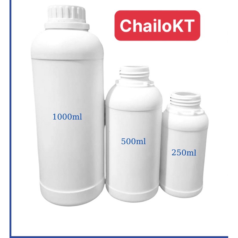 Set 10sp_Combo 10c Chai 1000ml nhựa hdpe/ chai đựng nước giặt/chai đựng hoá chất/vỏ chai nhựa 1l Cha