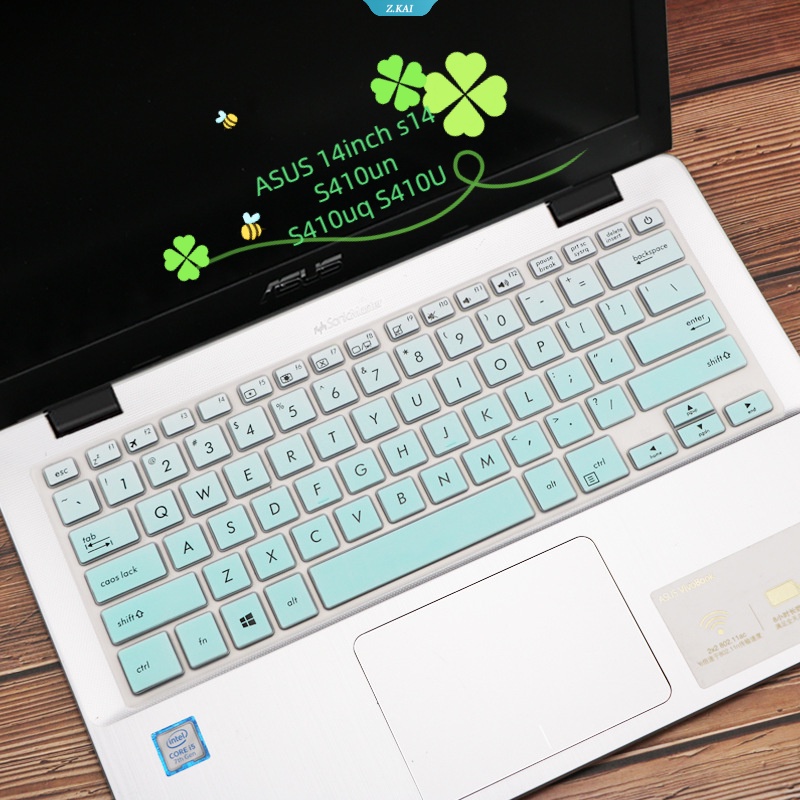 1 Miếng Bọc Bàn Phím Máy Tính ASUS 14 Inch Bằng Silicon Màu Trơn Chống Nước Chống Bụi S14 S410un S410uq S410U