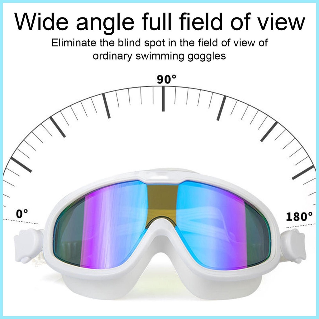 Kính Bơi Gọng Lớn Chống Tia UV Bảo Vệ Mắt Dành Cho Nam Nữ