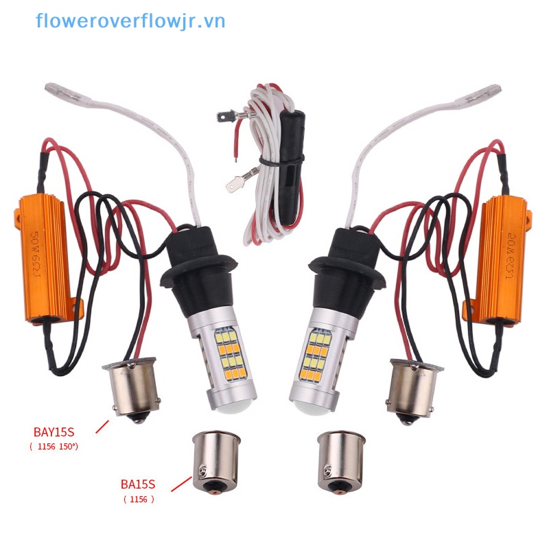 Bộ 2 Đèn LED Tín Hiệu Xi Nhan Chạy Ban Ngày Cho Xe Hơi WY21W