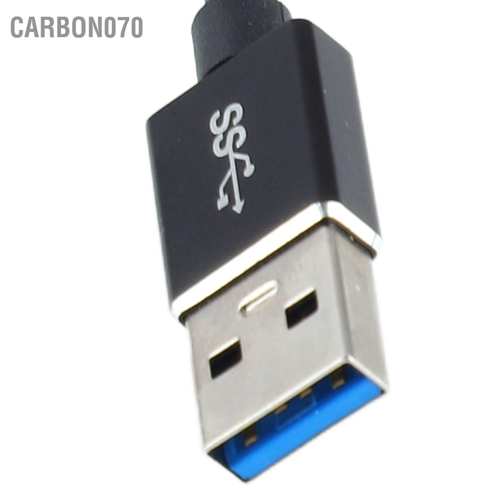 Carbon070 Bộ chuyển đổi USB C sang Ethernet với cáp Gigabit Type RJ45 nhẹ cho máy tính bảng màu đen