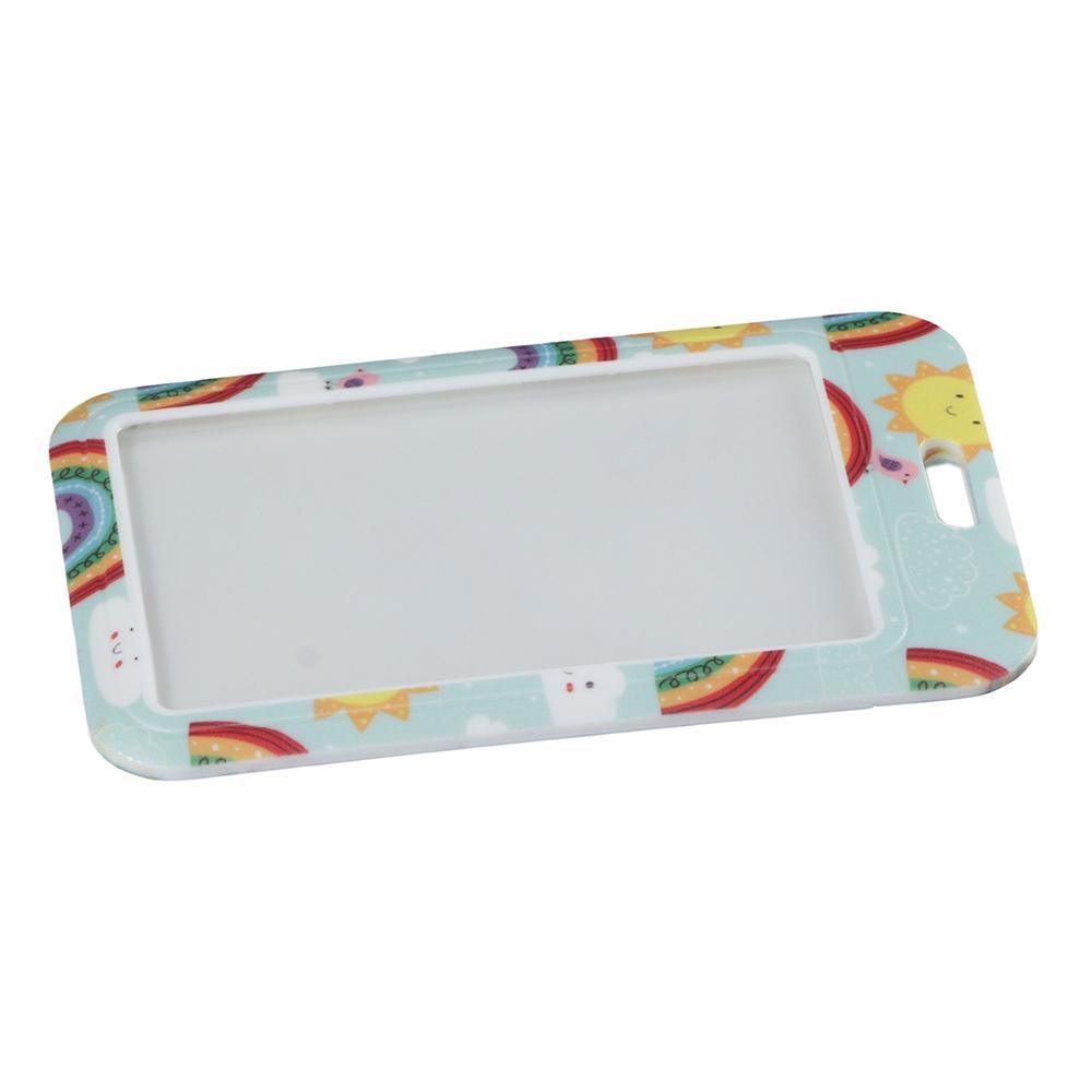 LAKAMIER Dây Đeo Thẻ ID Màu Cầu Vồng Dễ Thương Tiện Dụng Cho Giáo Viên / Văn Phòng