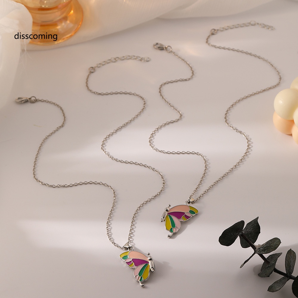 Sl| Bộ Vòng Cổ Hình Bướm Thả Màu Sắc