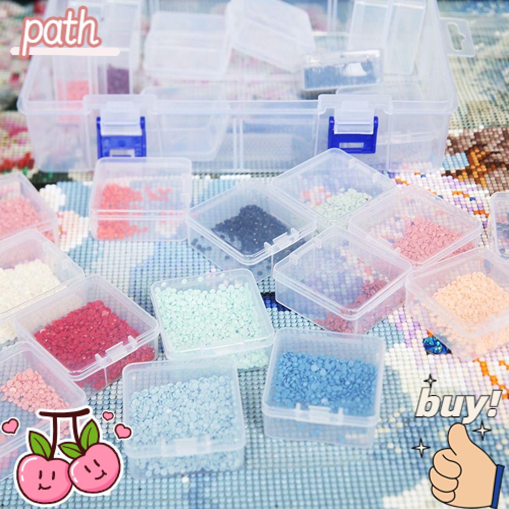 PATH Hộp Đựng Hạt Đính Trang Trí Móng Tay Nghệ Thuật