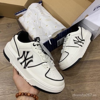 Lw6g giày thể thao mlb lót đen trắng dành cho nam và nữ