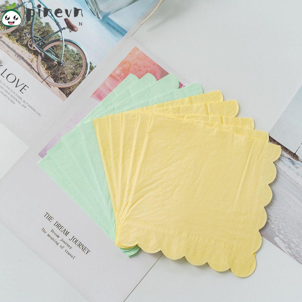 PINEVN Bộ 120 Khăn Ăn Bằng Giấy Dày Ba Lớp 10 "x10" Dùng Một Lần Cho Tiệc Cưới