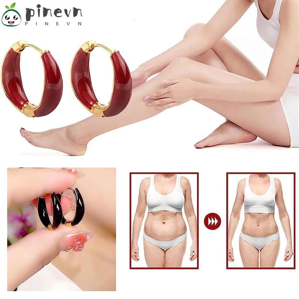 PINEVN 2 Đôi Bông Tai Nam Châm Bằng Hợp Kim Thời Trang Cho Nữ