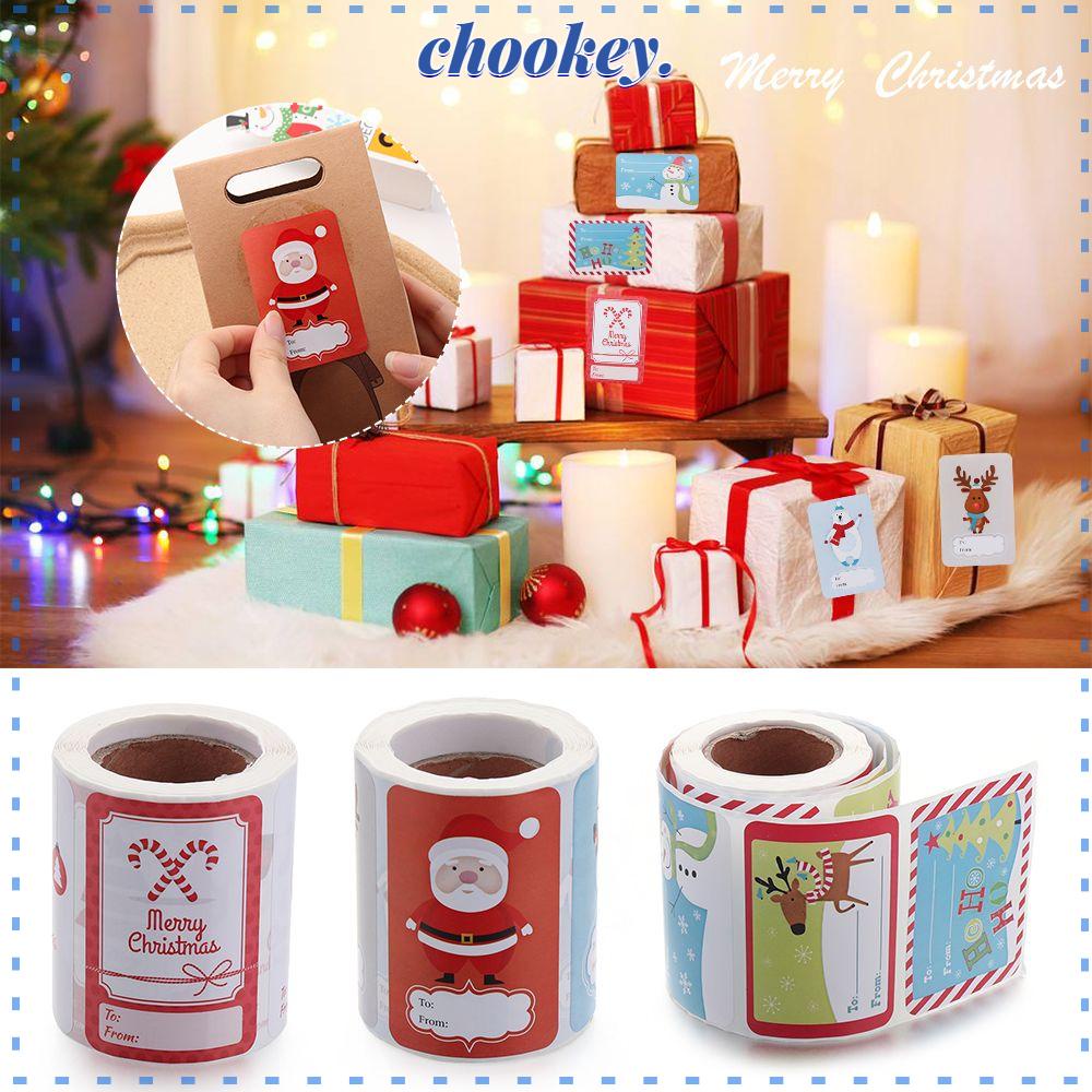 CHOOKEY Miếng Dán Trang Trí Bánh Kem / Quà Giáng Sinh
