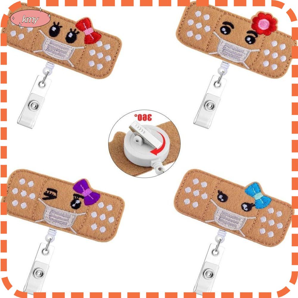 KRNY Set 4 Móc Khóa Y Tá Bằng ABS Có Thể Thu Gọn Cho Văn Phòng