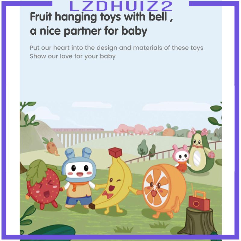 Set 4 Đồ Chơi Treo Nôi Hình Trái Cây Cho Bé